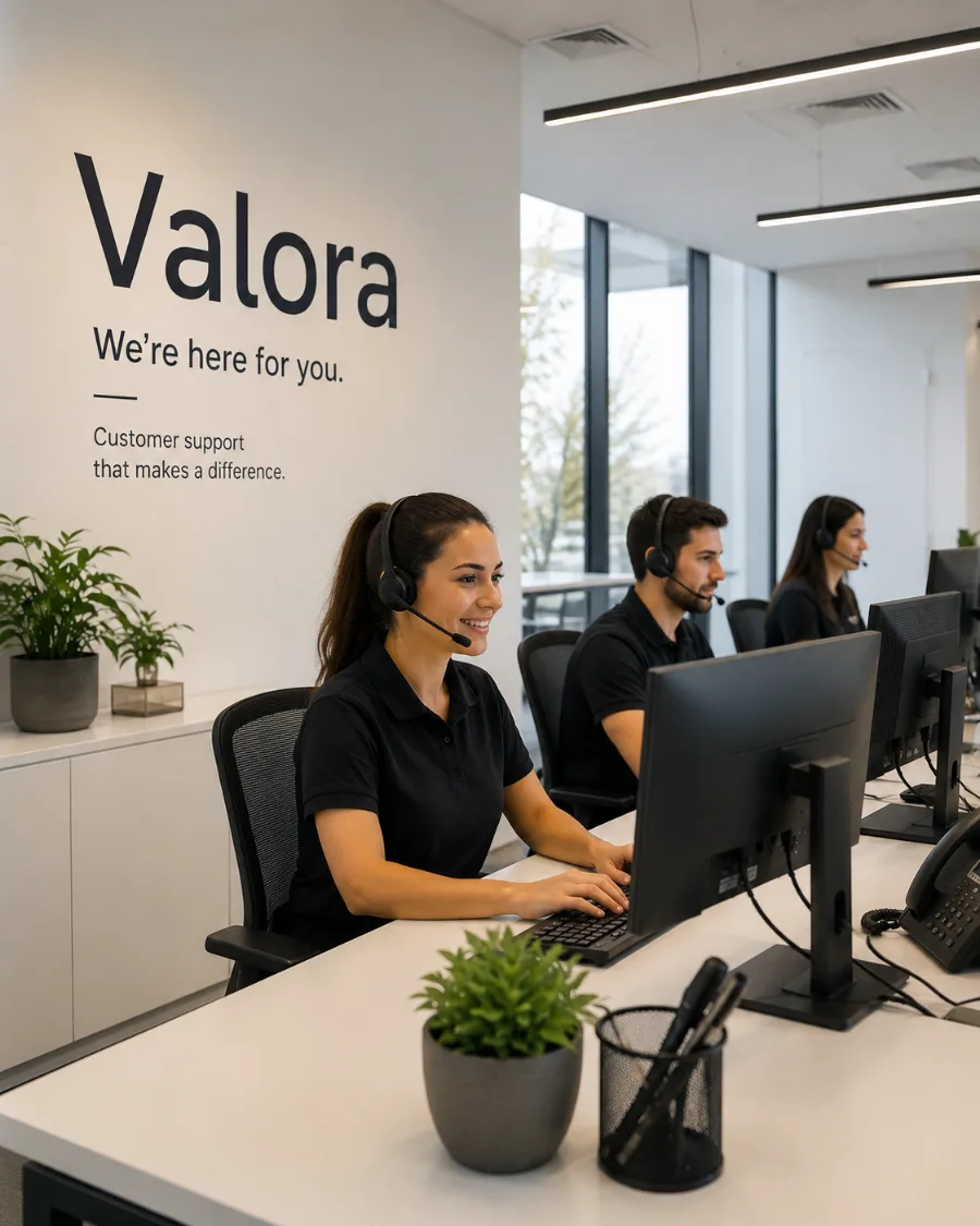 Valora customer support