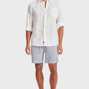 Stripe Riviera Linen Short