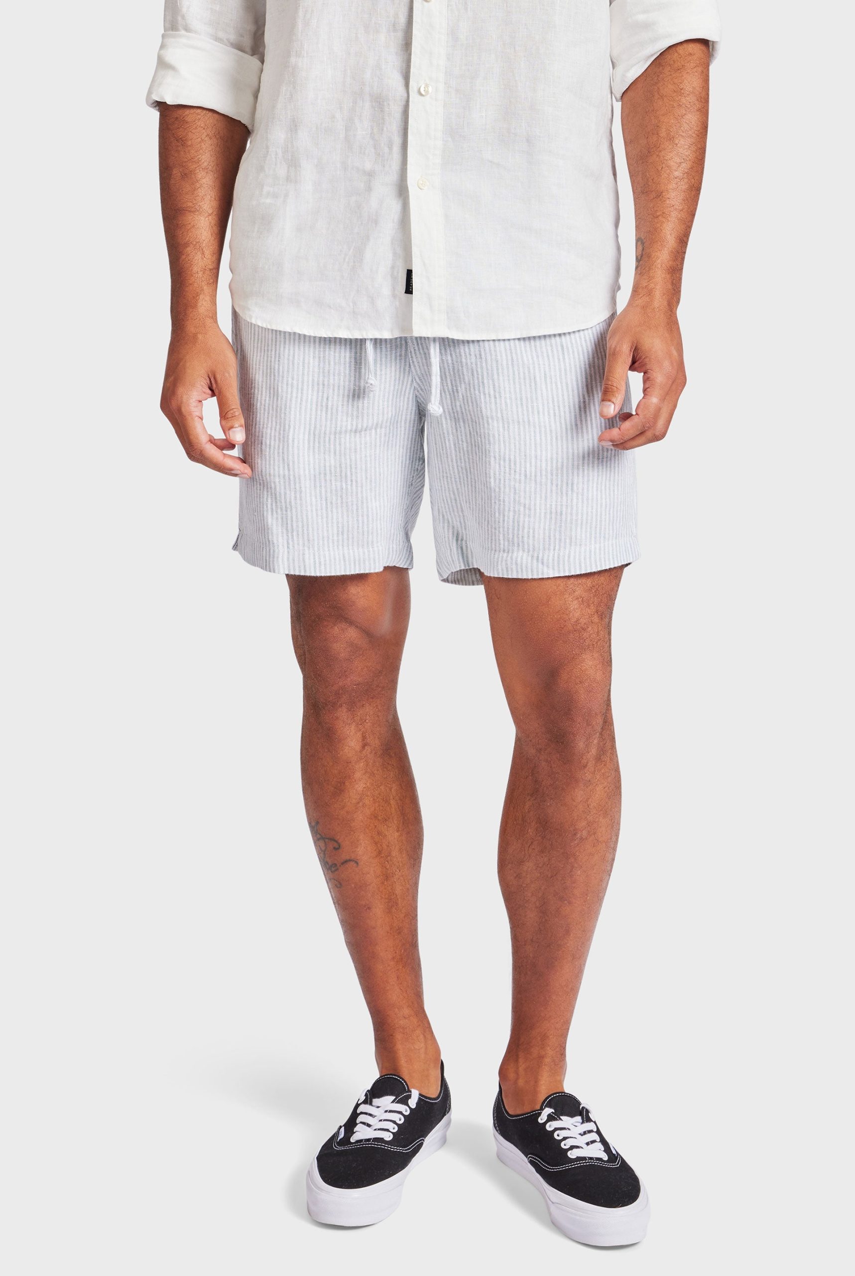 Stripe Riviera Linen Short - Image 3