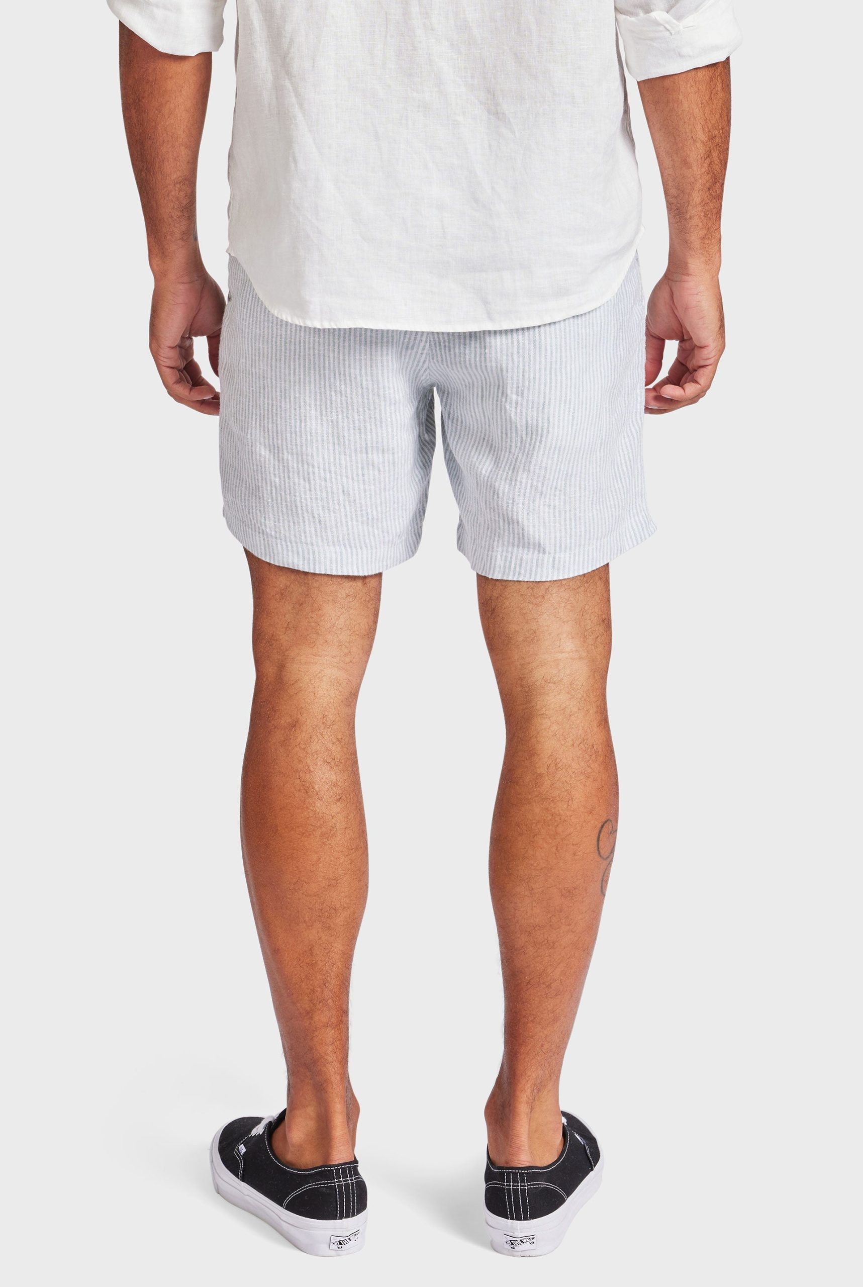 Stripe Riviera Linen Short - Image 5