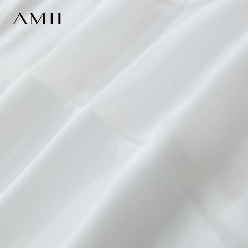 Amii Women's Top Minimalist Summer New Commuting O-Neck Pullover Raglan Short Sleeve Slightly Off-Shoulder Loose Shirt 12542146 - Image 6