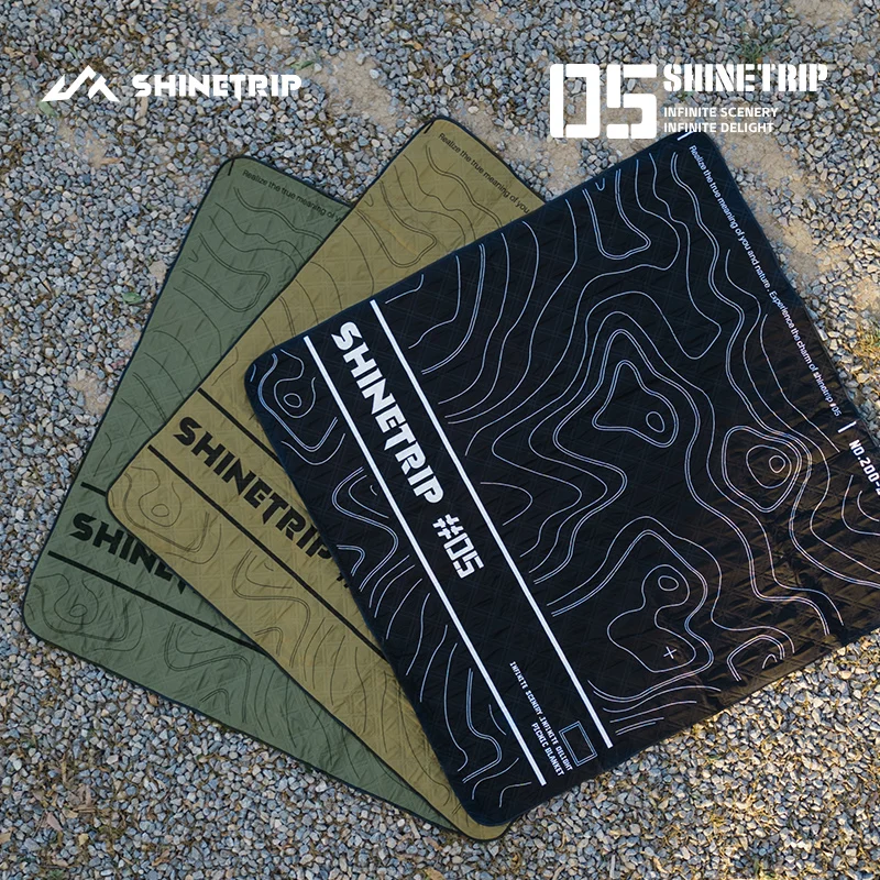 ShineTrip Outdoor Ultrasonic Aluminum Picnic Mat S M L Size Moisture Mats Four Seasons Mats Free Storage Bag Camping Picnic Mat