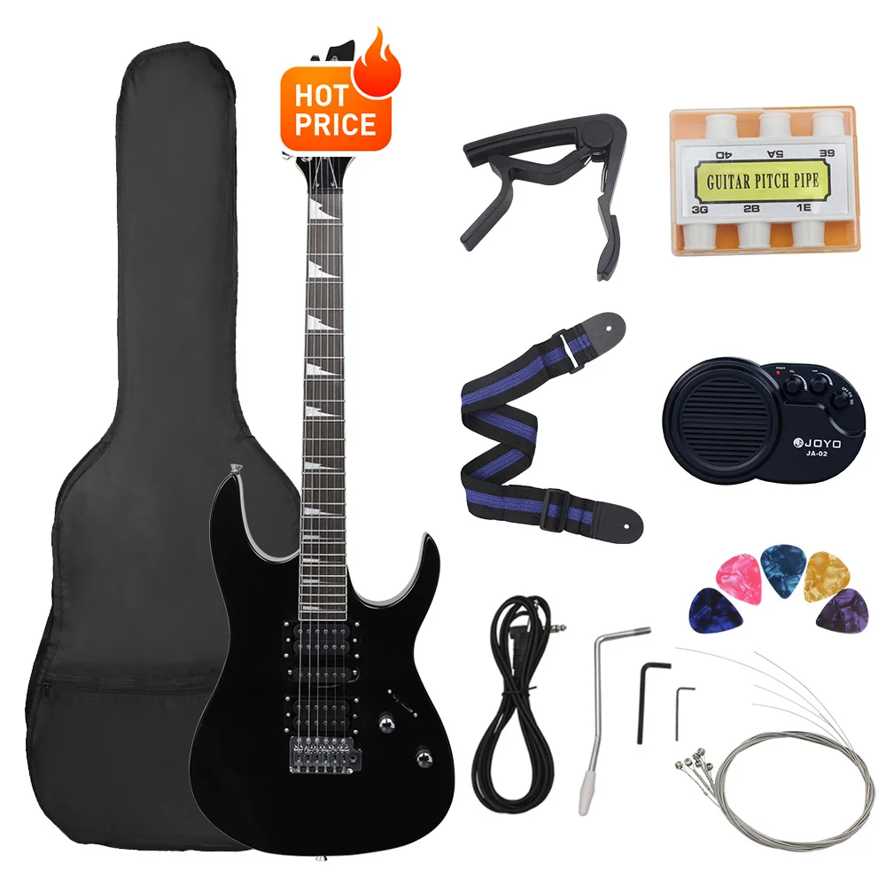 6 Strings 24 Frets Electric Guitar Maple Body Electric Guitar Guitarra With Bag Speaker Necessary Guitar Parts & Accessories - Image 8