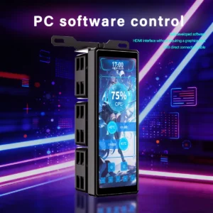 4.58 Inch IPS PC Secondary Screen HDMI USB DIY Monitor Computer Temp Display for Case CPU GPU Ram