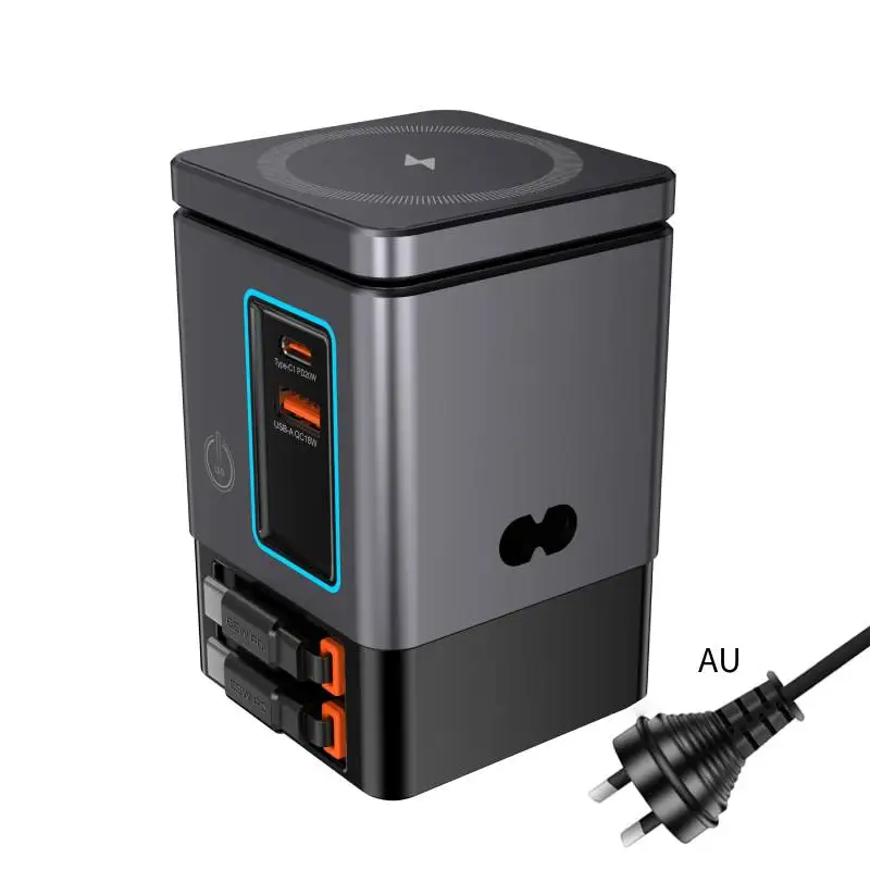 6-in-1 Charging Station with Retractable USB-C Cable Power Combo Tower 105W for Multiple Devices Fast Charger for iPhone Airpod - Image 8