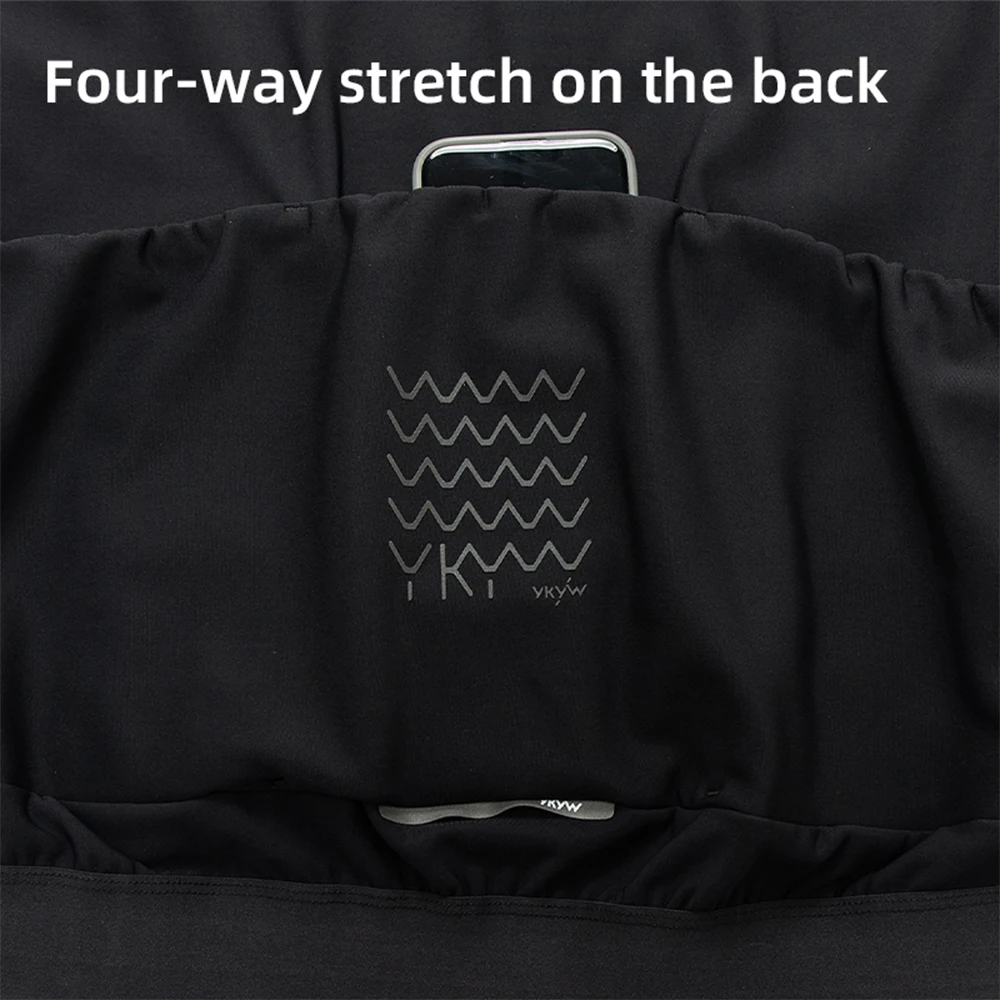 YKYWBIKE Cycling Gilet Bicycle Vest Thermal Winter Windproof 2 Way Zippers Road Bike Anti-Splash Cycling Windbreaker - Image 5