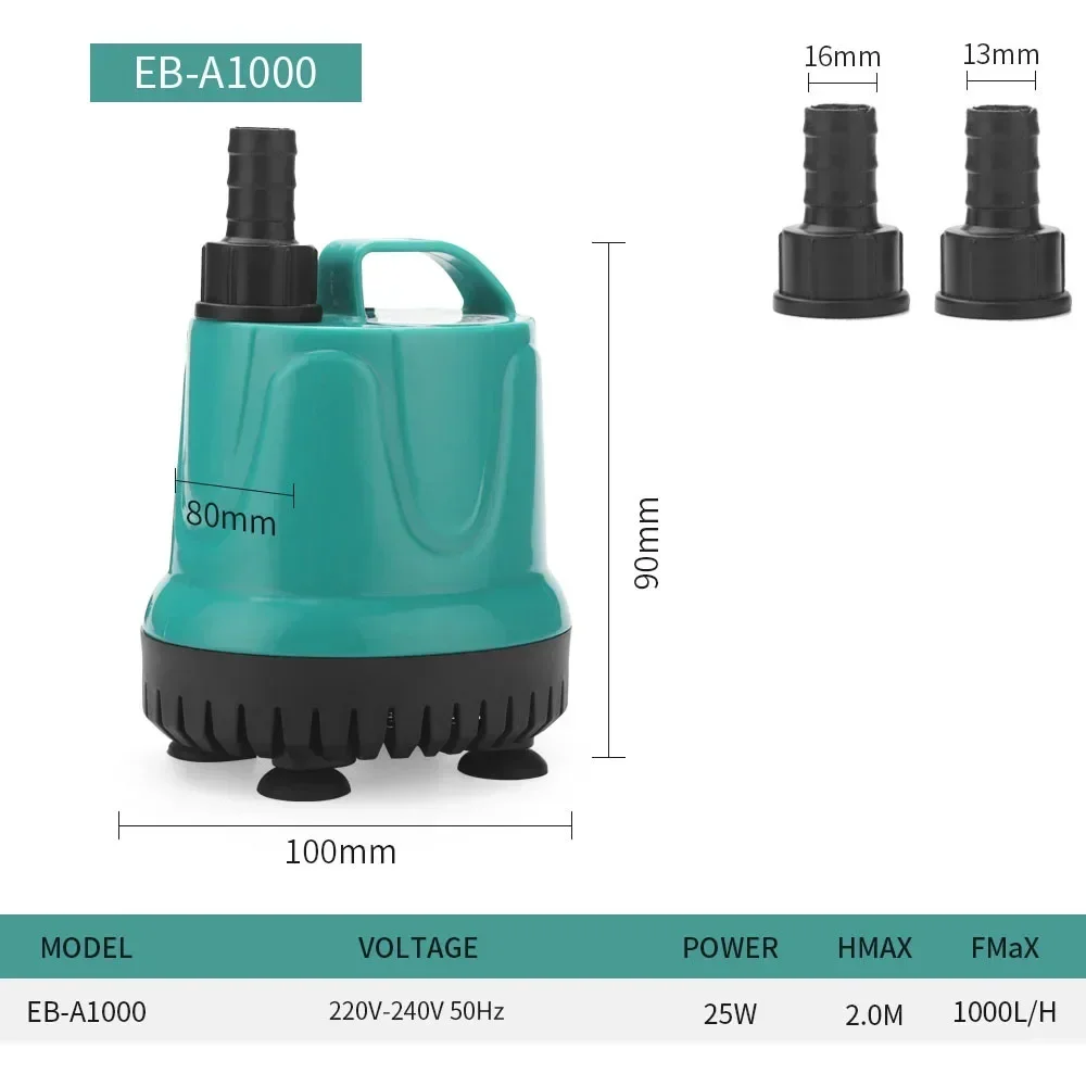 Submersible Water Pump Ultra Silence Circulation 220-240V Water Pump with Handle for Pond Aquarium Hydroponic Fish Tank Fountain - Image 12
