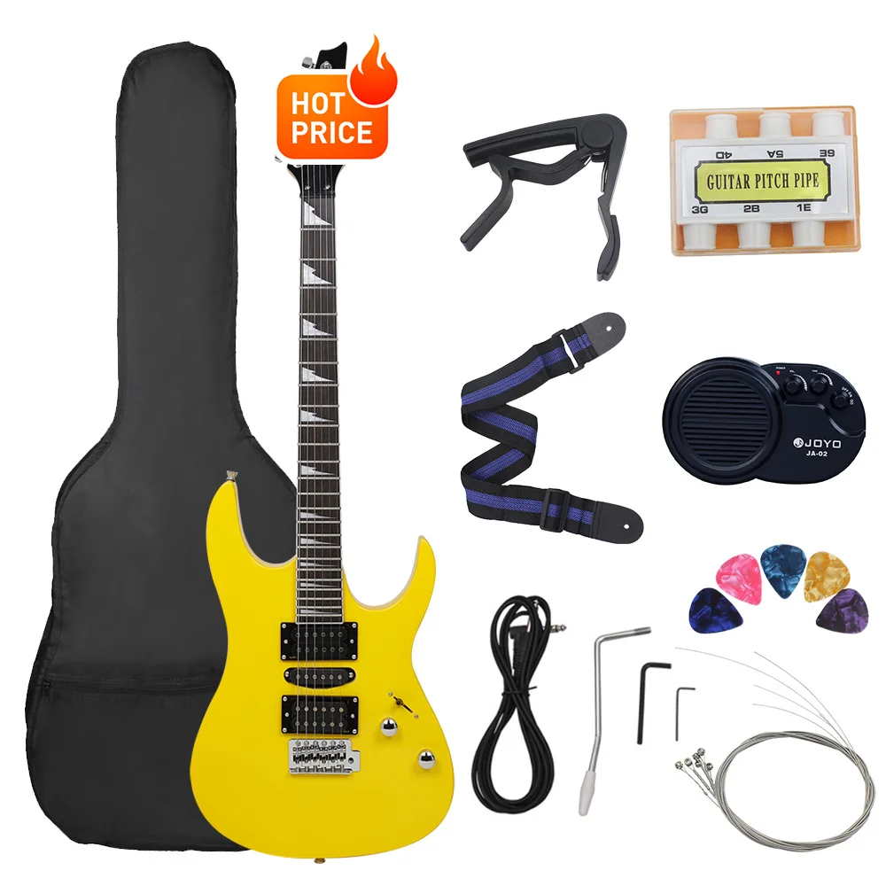 6 Strings 24 Frets Electric Guitar Maple Body Electric Guitar Guitarra With Bag Speaker Necessary Guitar Parts & Accessories - Image 14