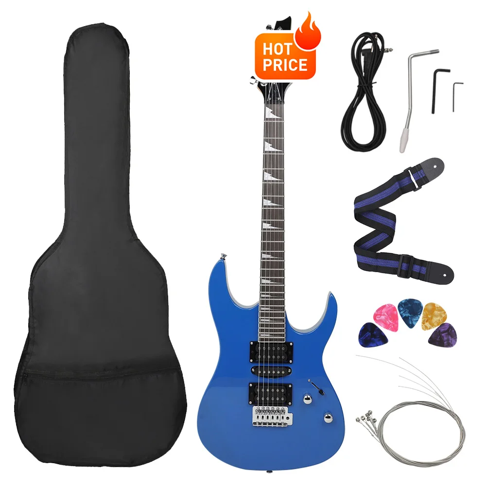 6 Strings 24 Frets Electric Guitar Maple Body Electric Guitar Guitarra With Bag Speaker Necessary Guitar Parts & Accessories - Image 7