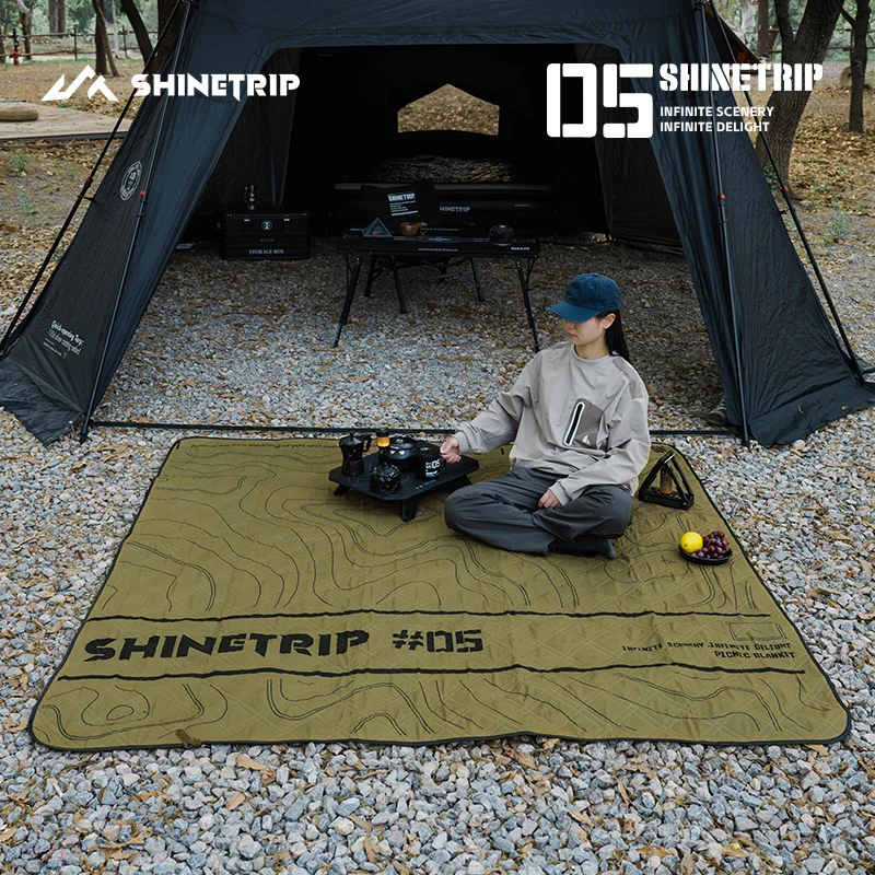 ShineTrip Outdoor Ultrasonic Aluminum Picnic Mat S M L Size Moisture Mats Four Seasons Mats Free Storage Bag Camping Picnic Mat - Image 5