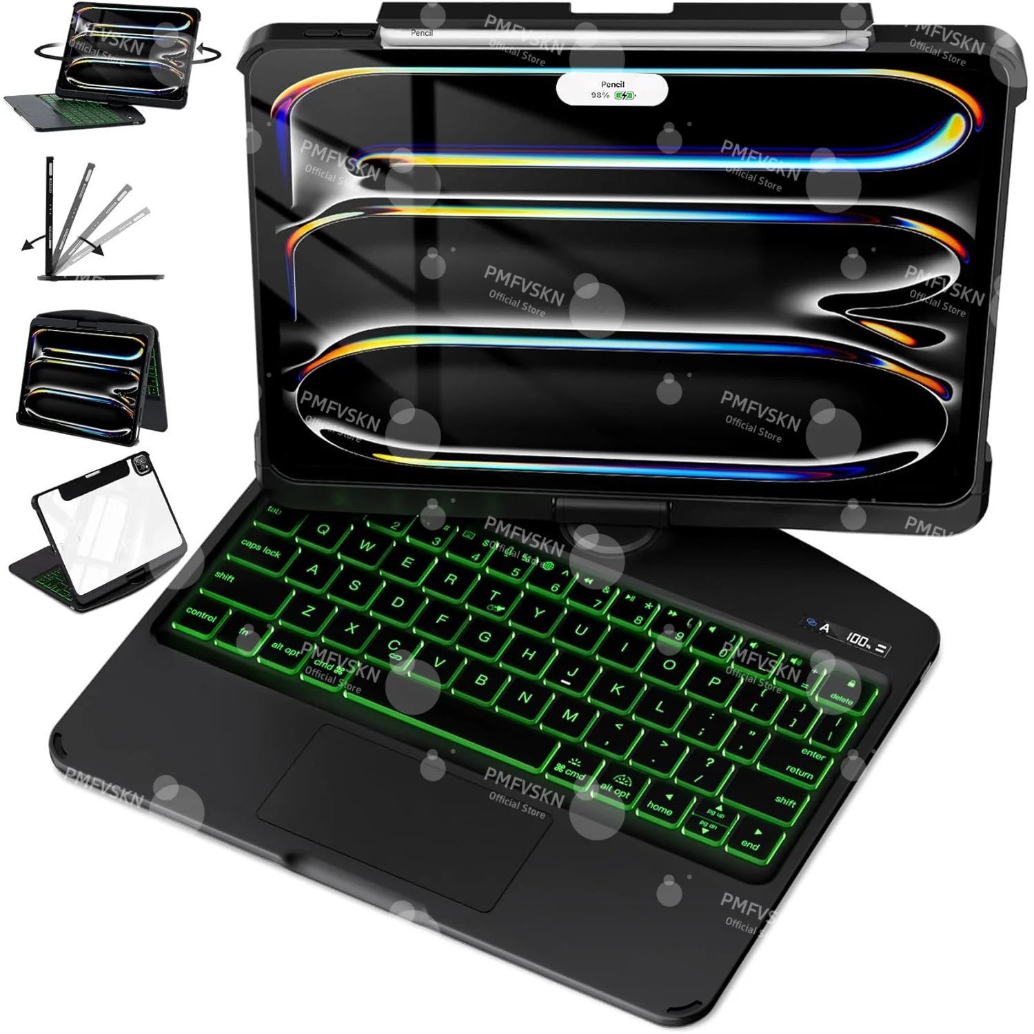 360° Rotate Magic Keyboard For iPad Pro 11 2024 2022 Air 4 5 6 7 For iPad 12.9 13 10th Generation 11th A16 2025 6th 5th 4th Gen - Image 9