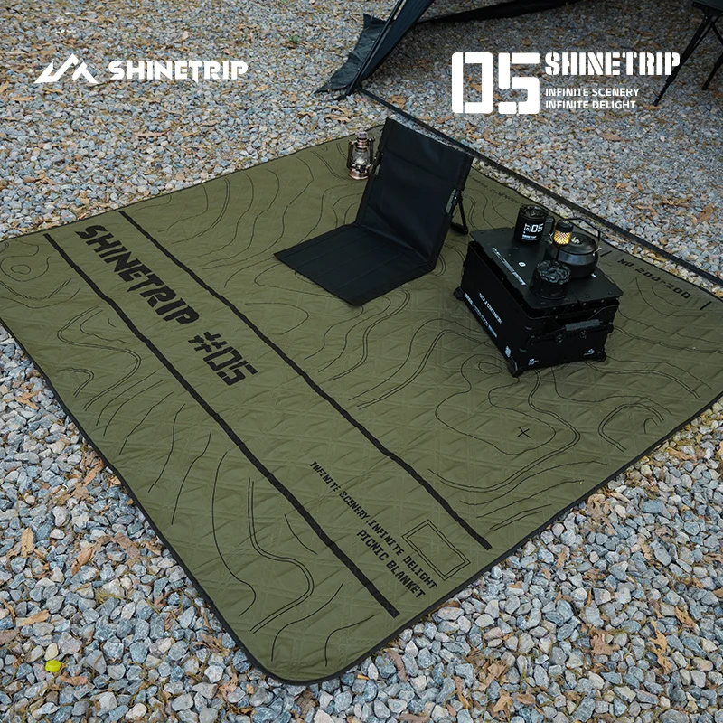 ShineTrip Outdoor Ultrasonic Aluminum Picnic Mat S M L Size Moisture Mats Four Seasons Mats Free Storage Bag Camping Picnic Mat - Image 4