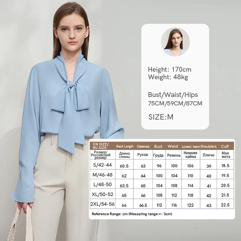 AMII Minimalist Women's Premium Chiffon Blouse 2025 Autumn New Elegant French Luxury Commuter Basic Loose Shirt Tops 12541048 - Image 7