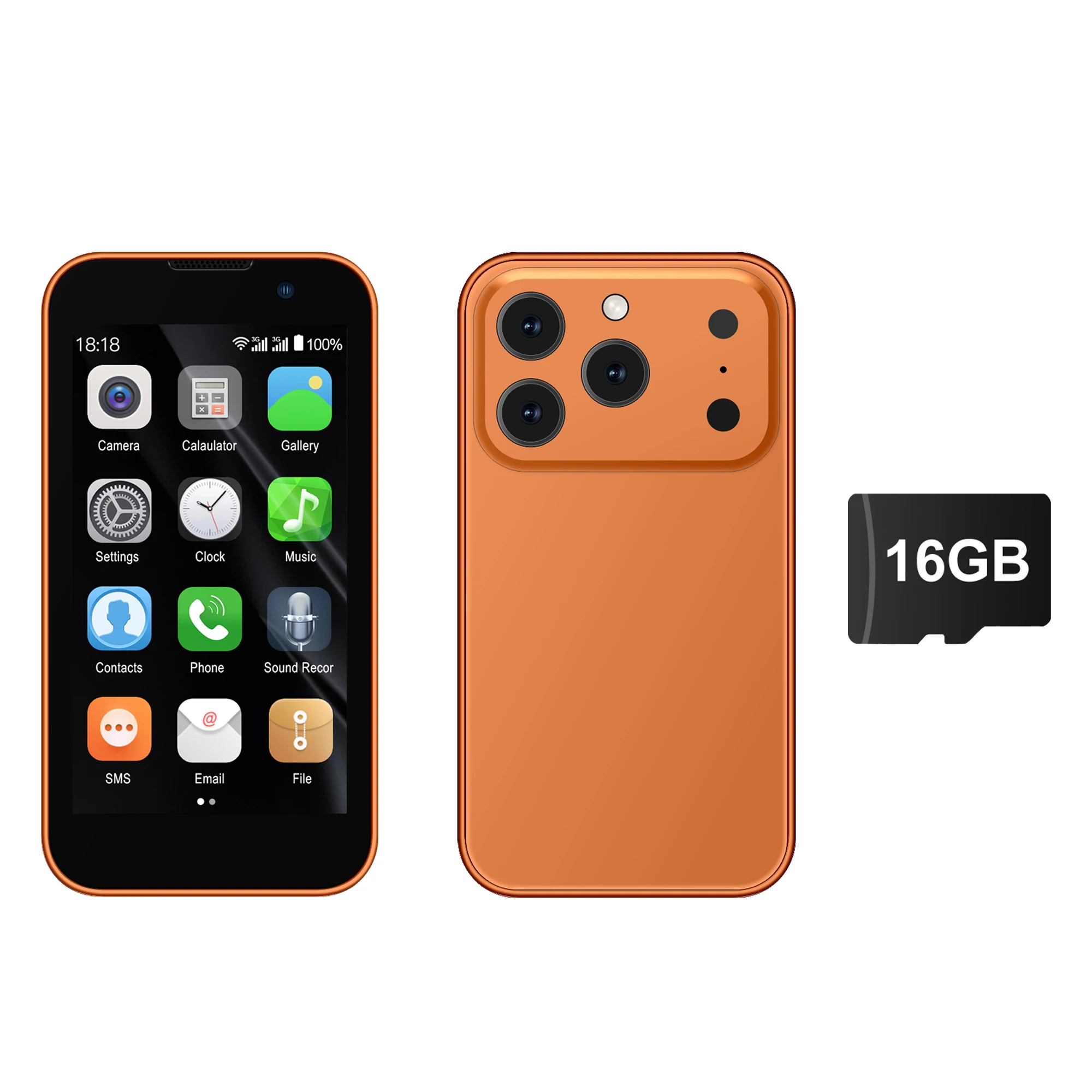 SERVO 17SE MINI 3G Tiny Smartphone Android System Play Store 2GB+16GB WhatsAPP GPS WiFi Dual SIM Card 3.0" Small Smart Cellphone - Image 10