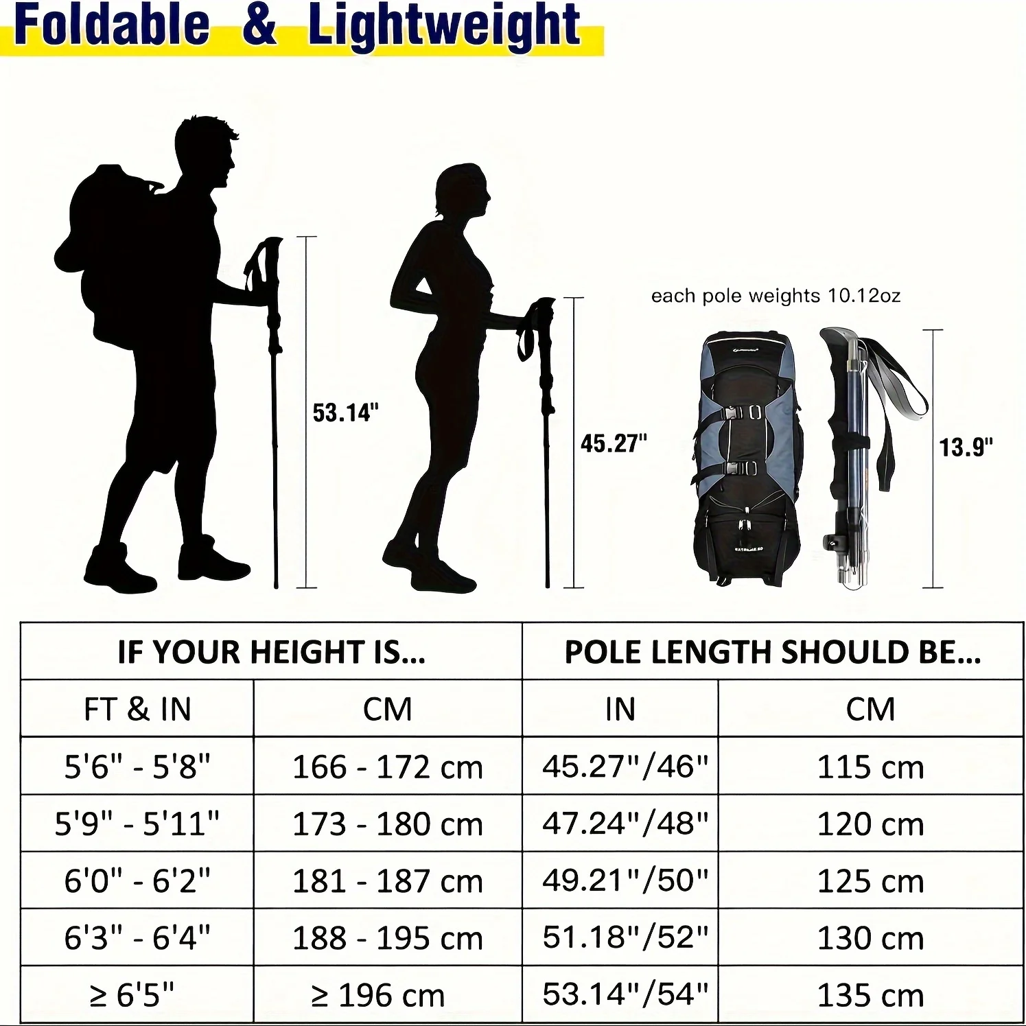 2 Pack Lightweight 100% Carbon Fiber Collapsible Sticks for Walking and Hiking - for Men and Women - Adjustable Height and Retra - Image 2