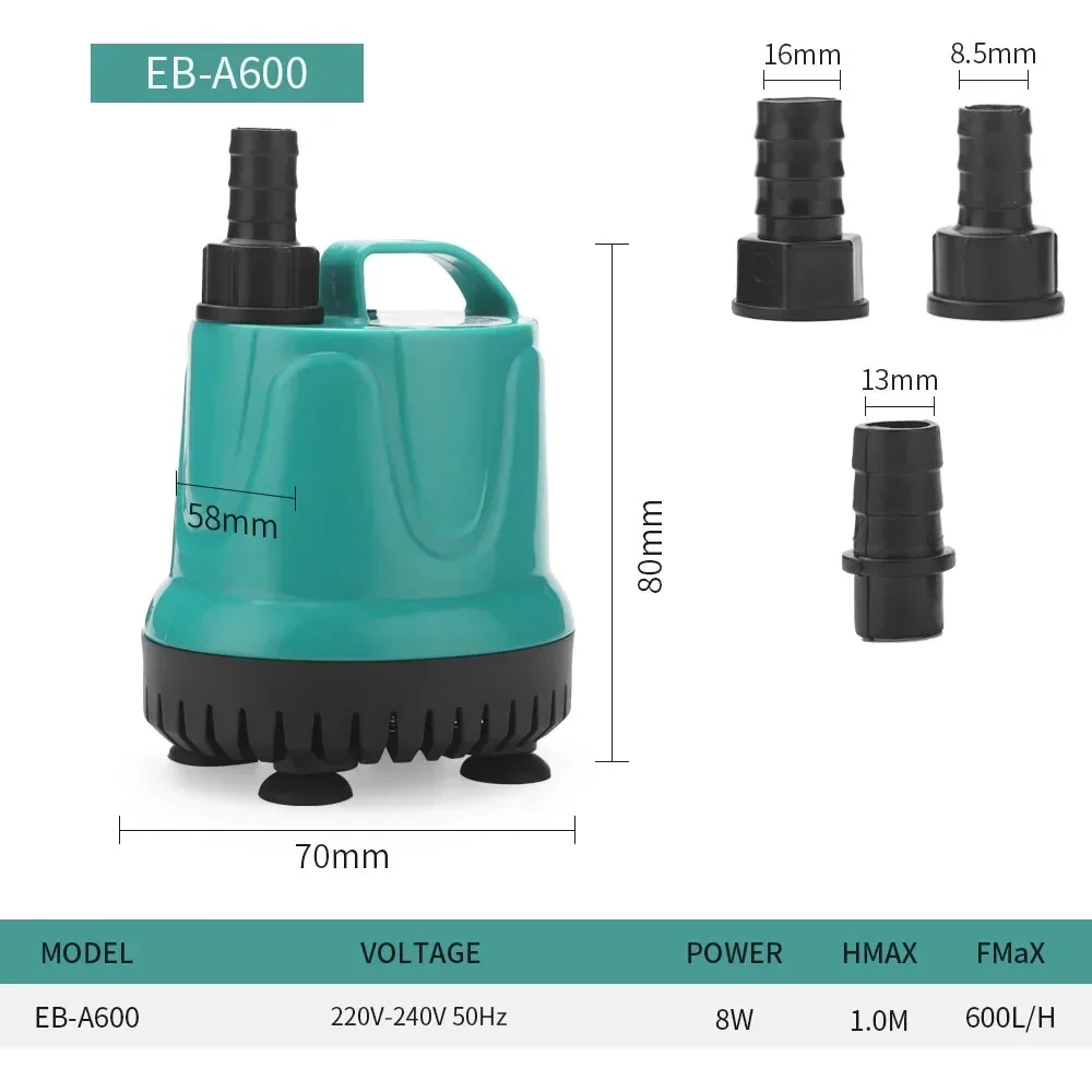Submersible Water Pump Ultra Silence Circulation 220-240V Water Pump with Handle for Pond Aquarium Hydroponic Fish Tank Fountain - Image 10