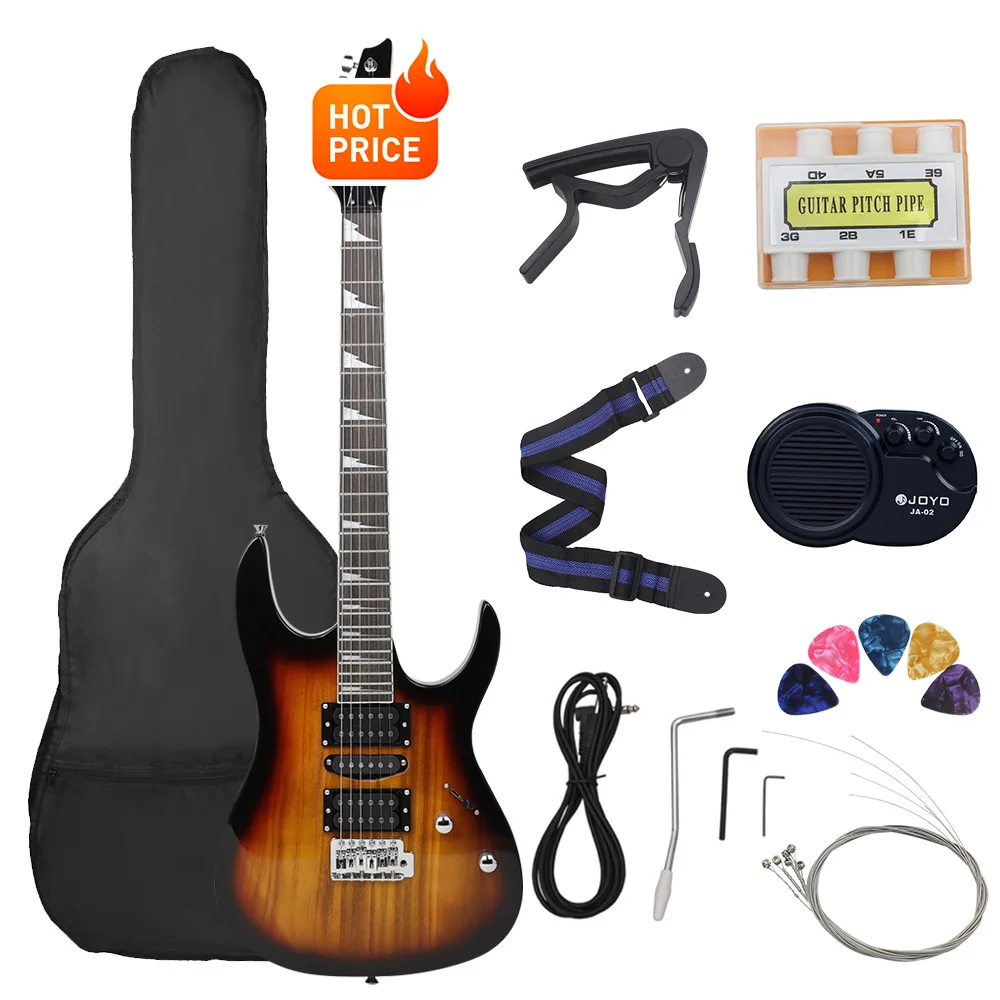 6 Strings 24 Frets Electric Guitar Maple Body Electric Guitar Guitarra With Bag Speaker Necessary Guitar Parts & Accessories - Image 18