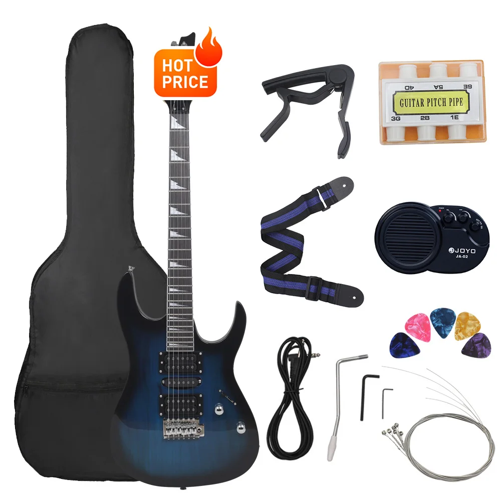 6 Strings 24 Frets Electric Guitar Maple Body Electric Guitar Guitarra With Bag Speaker Necessary Guitar Parts & Accessories - Image 21