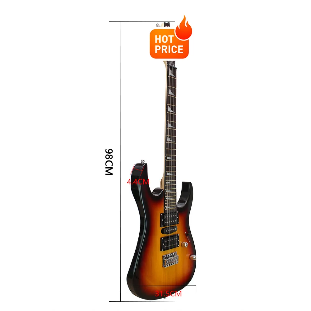 6 Strings 24 Frets Electric Guitar Maple Body Electric Guitar Guitarra With Bag Speaker Necessary Guitar Parts & Accessories - Image 4
