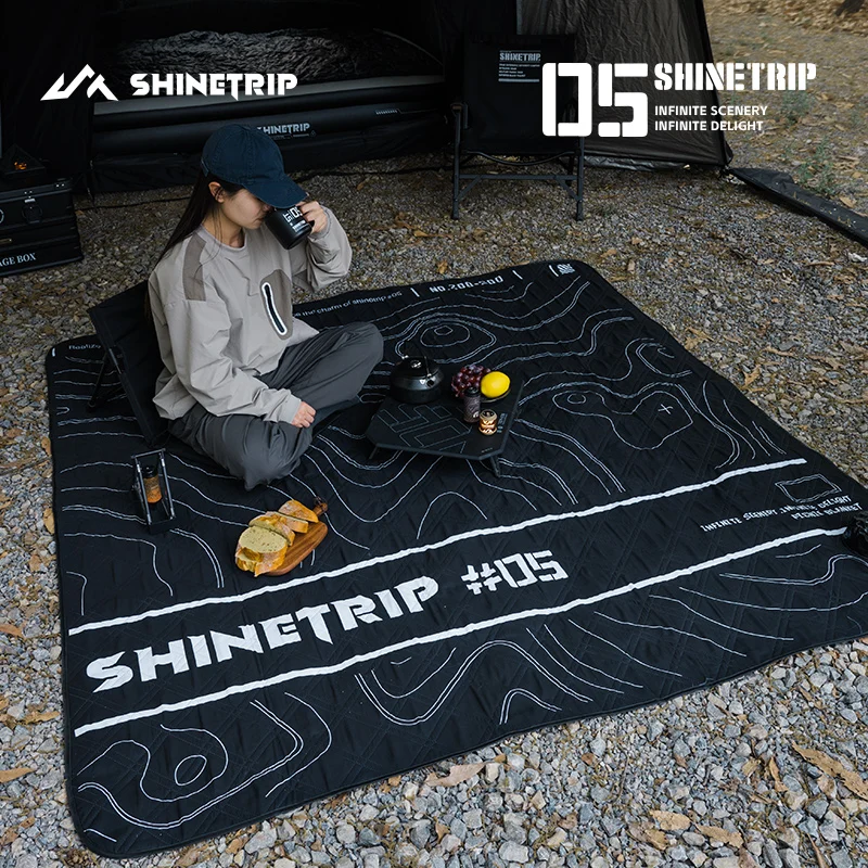 ShineTrip Outdoor Ultrasonic Aluminum Picnic Mat S M L Size Moisture Mats Four Seasons Mats Free Storage Bag Camping Picnic Mat - Image 3